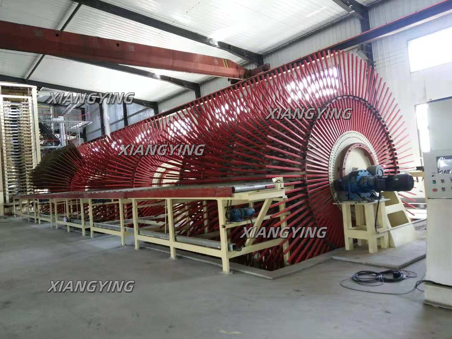 Multi-opening MDF/HDF production line/Melamine lamination hot press production line for MDF/HDF