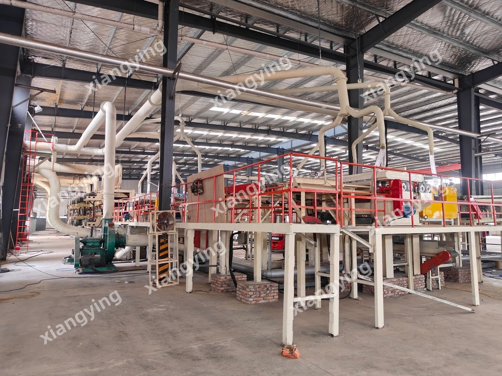 Multi-opening MDF/HDF production line/Melamine lamination hot press production line for MDF/HDF