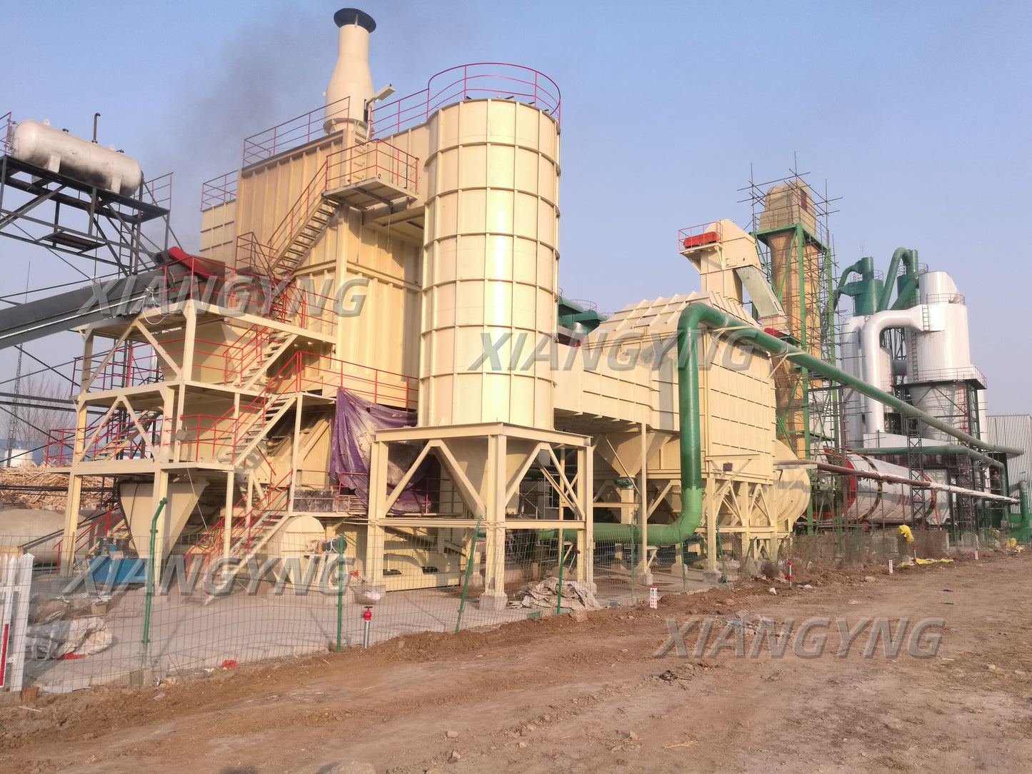 Heating energy center for the Particle board/Chip board production line