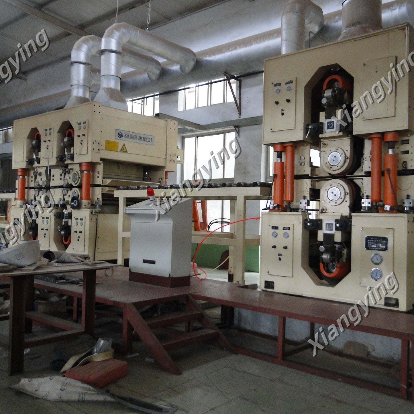 Sanding line for the Particle board/Chip board production line