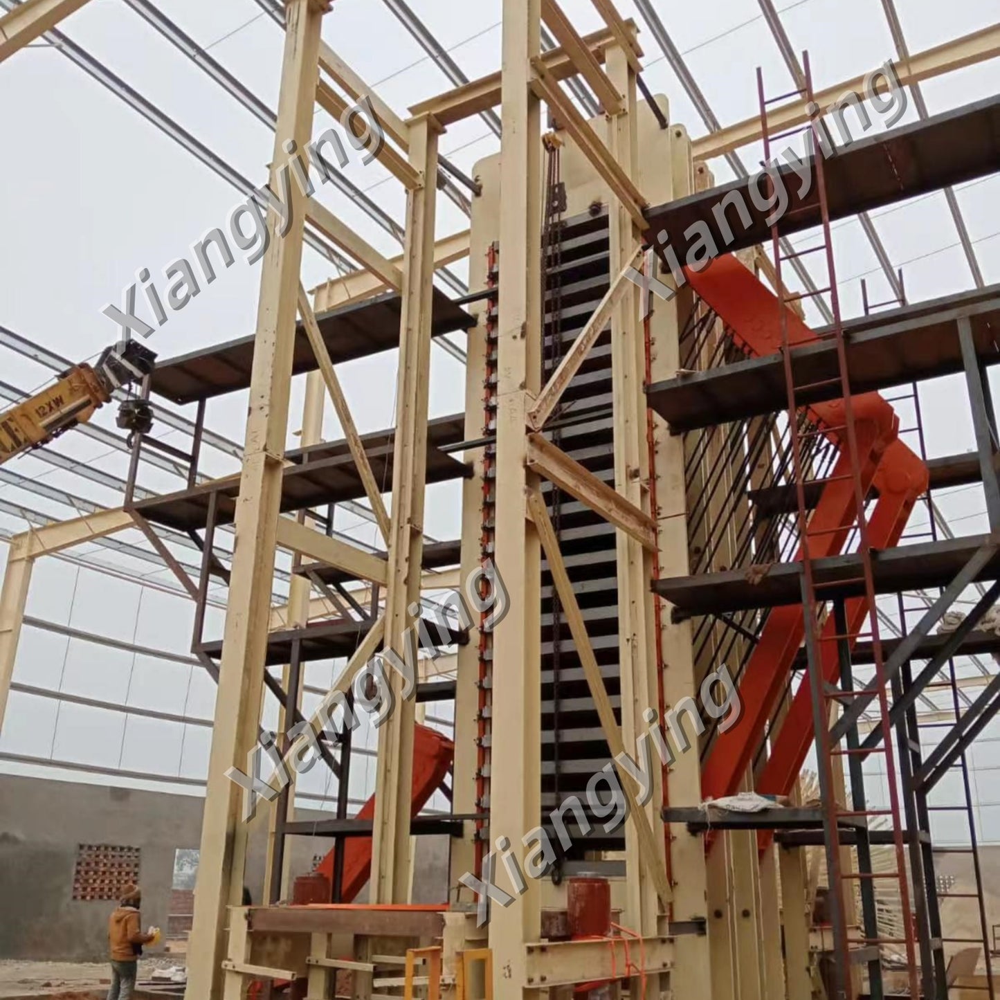 Multi-opening MDF/HDF production line/Melamine lamination hot press production line for MDF/HDF