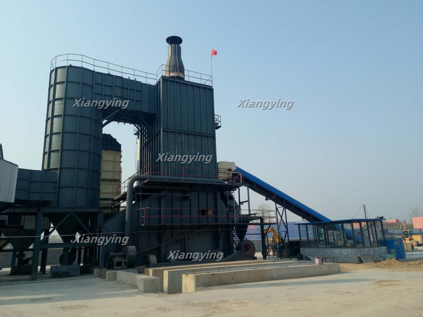 Heating energy center for the Particle board/Chip board production line