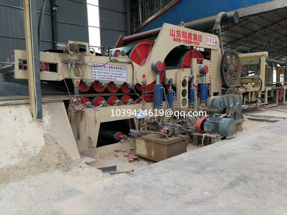 Particle board pre-press machine