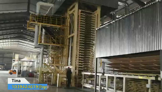 Full automatic particle board production line